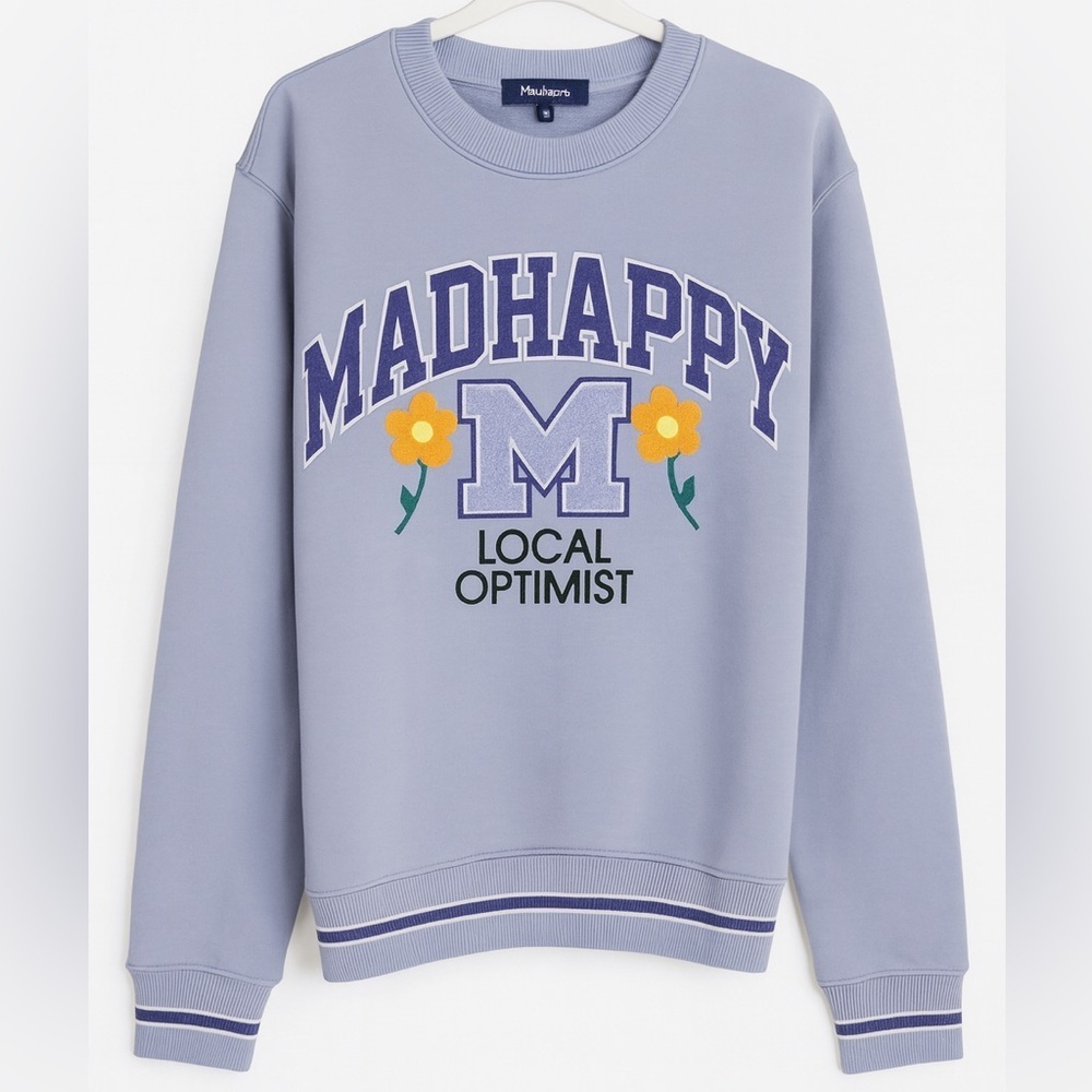 Madhappy “Local Optimist” Crewneck — NWT - Cracked Lettering Detail